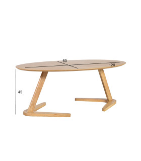 Придиванный столик LANA 120x60xH45см, дуб