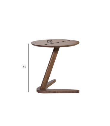 Столик вспомогательный LANA D50xH50cм, орех