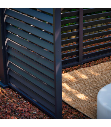 Жалюзи для навеса MIRADOR 93x235см, тёмно-серые