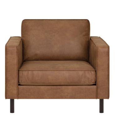 Tugitool LUCAS pruun, 94x90xH79cm