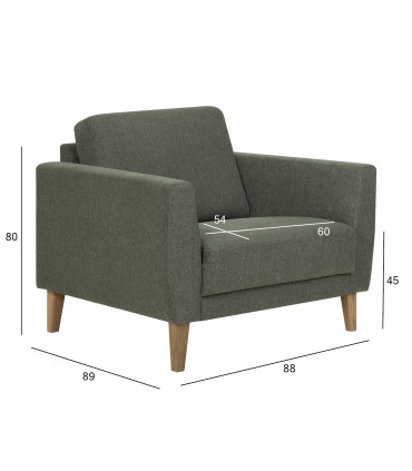 Кресло LANDO зеленый