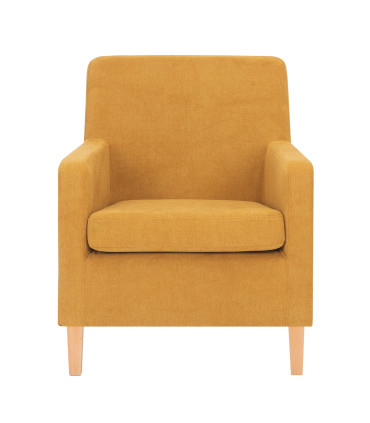 Tugitool LEENE kollane, 68,5x76xH84cm