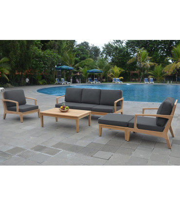 Tugitool MALDIVE 75x89xH86cm, tiikpuu