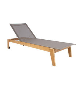 Шезлонг BALI 72x210xH36,5см, тик