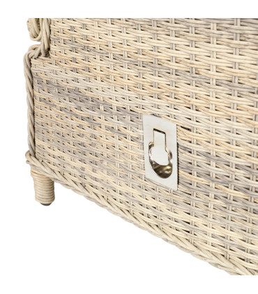 Комплект садовой мебели BASEL стол, диван, 2 стула, 2 пуфa