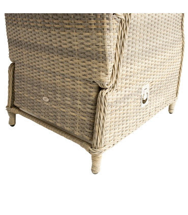 Комплект садовой мебели BASEL стол, диван, 2 стула, 2 пуфa