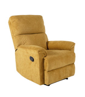 Tugitool GUSTAV manuaalne recliner 80x92xH104cm, kollane