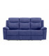 Диван-реклайнер MILO 3-местный, 209x96xH103см, с электрическим механизмом, синий