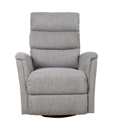 Tugitool BARCLAY kiikuv ja pöörlev manuaalne recliner 79x86xH105cm, helehall