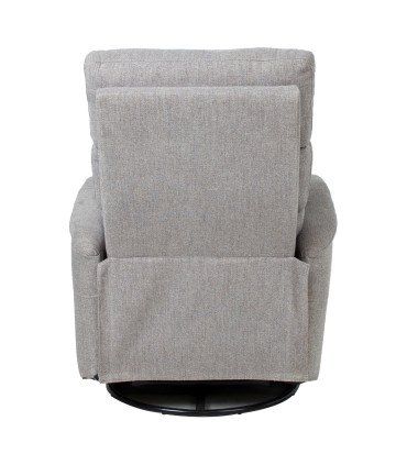 Tugitool BARCLAY kiikuv ja pöörlev manuaalne recliner 79x86xH105cm, helehall