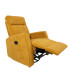 Tugitool EDDY kiikuv ja pöörlev manuaalne recliner 76x96xH103cm, kollane