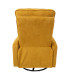 Tugitool EDDY kiikuv ja pöörlev manuaalne recliner 76x96xH103cm, kollane