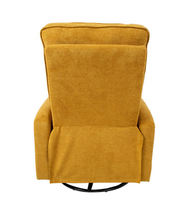 Tugitool EDDY kiikuv ja pöörlev manuaalne recliner 76x96xH103cm, kollane