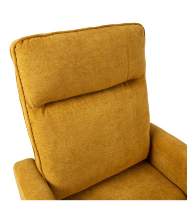 Tugitool EDDY kiikuv ja pöörlev manuaalne recliner 76x96xH103cm, kollane