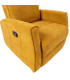 Tugitool EDDY kiikuv ja pöörlev manuaalne recliner 76x96xH103cm, kollane
