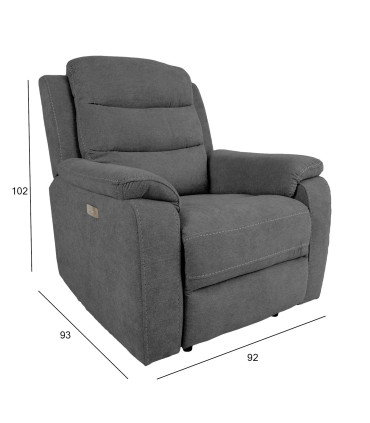 Tugitool MIMI elektriline recliner 92x93xH102cm, hall