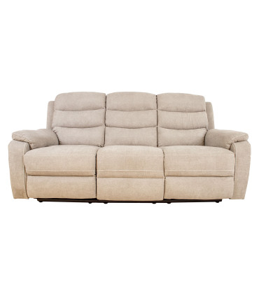 Diivan MIMI 3-kohaline elektriline recliner 208x93xH102cm, helehall
