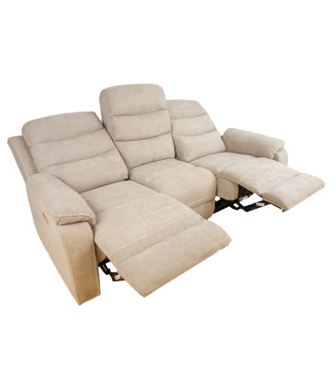 Диван-кресло MIMI 3-местный, 208x93xH102см, электрическое кресло, светло-серый