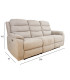 Diivan MIMI 3-kohaline elektriline recliner 208x93xH102cm, helehall