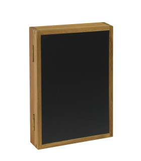 Шкаф для ключей MONDEO 42x30cм, с доской, дерево: дуб, обработка: промасленный