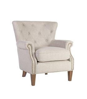 Кресло HOLMES 78x80xH86cм, материал покрытия: ткань, цвет: бежевый