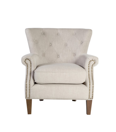 Кресло HOLMES 78x80xH86cм, материал покрытия: ткань, цвет: бежевый