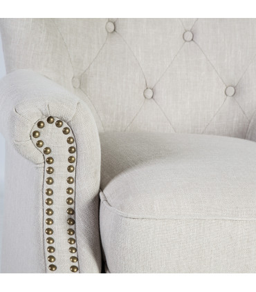 Кресло HOLMES 78x80xH86cм, материал покрытия: ткань, цвет: бежевый