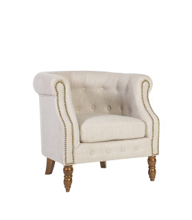 Кресло HOLMES 83x75xH78cм, материал покрытия: ткань, цвет: бежевый