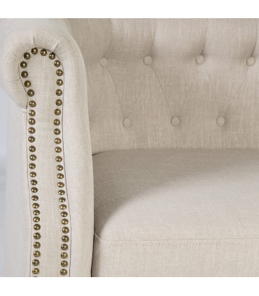 Кресло HOLMES 83x75xH78cм, материал покрытия: ткань, цвет: бежевый