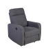 Кресло FLEXY 96x75xH70см, с механизмом подножки и спинки, материал покрытия: ткань, цвет: серый