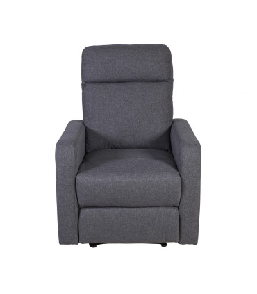 Кресло FLEXY 96x75xH70см, с механизмом подножки и спинки, материал покрытия: ткань, цвет: серый