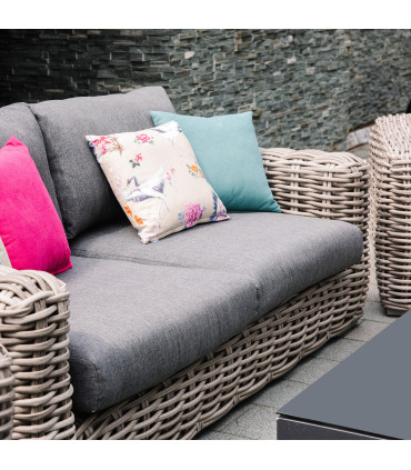 Садовая мебель CALISTA стол, диван и 2 стула, серый