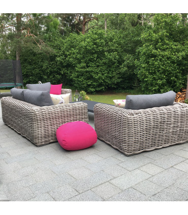 Садовая мебель CALISTA стол, диван и 2 стула, серый