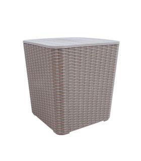 Säilituskast BOCAS 39x39x42cm, hall plastik