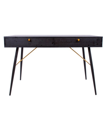 Kirjutuslaud LUXEMBOURG 120x48xH75cm, must melamiin