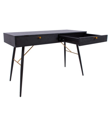 Kirjutuslaud LUXEMBOURG 120x48xH75cm, must melamiin