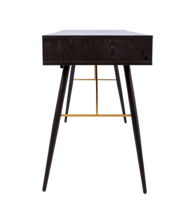 Kirjutuslaud LUXEMBOURG 120x48xH75cm, must melamiin