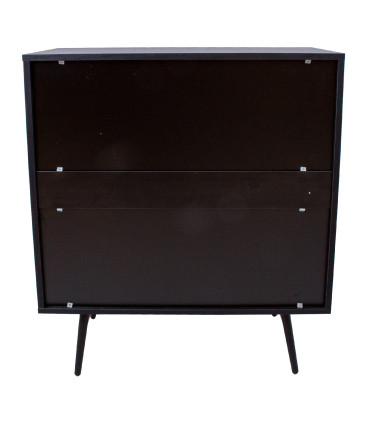 Kummut LUXEMBOURG 80x40xH90cm, must melamiin