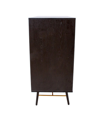 Kummut LUXEMBOURG 80x40xH90cm, must melamiin