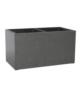 Кашпо SANDSTONE 65x34,5xH28см, материал: фиброцемент, цвет: серый