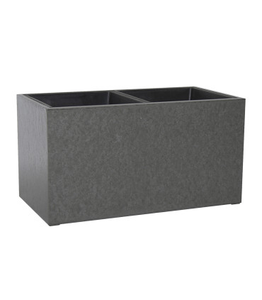 Кашпо SANDSTONE 65x34,5xH28см, материал: фиброцемент, цвет: серый