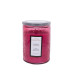 Свеча в стеклянной банке ROMANTIC TIMES, D8xH11см, с крышкой, розовая, (аромат - аромат - малина)