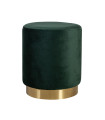Пуф LA PERLA D35xH42см, материал покрытия: бархатная ткань, цвет: зелёный