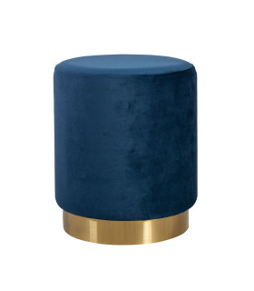 Пуф LA PERLA D35xH42см, материал покрытия: бархатная ткань, цвет: синий