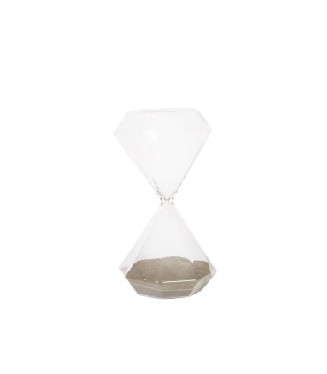 Песочные часы MERCURY D9xH16см, стеклянный, серый песок, 20минут