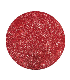 Lauamatt BOHO, D40cm, punane