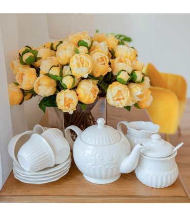 Чашка + блюдце SOFIA-2, чашка 180мл, блюдце D15см, белая