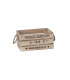 Деревянная коробка VINTAGE-3, 23x17xH11см, коричневый, верёвочные ручки