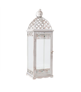 Подсвечник-фонарь VENEZIA-1, 17x17xH53см, белый