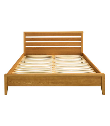 Voodi CHAMBA 160x200cm, tamm, 167x211xH91cm, tammespoon/MDF